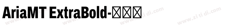 AriaMT ExtraBold字体转换